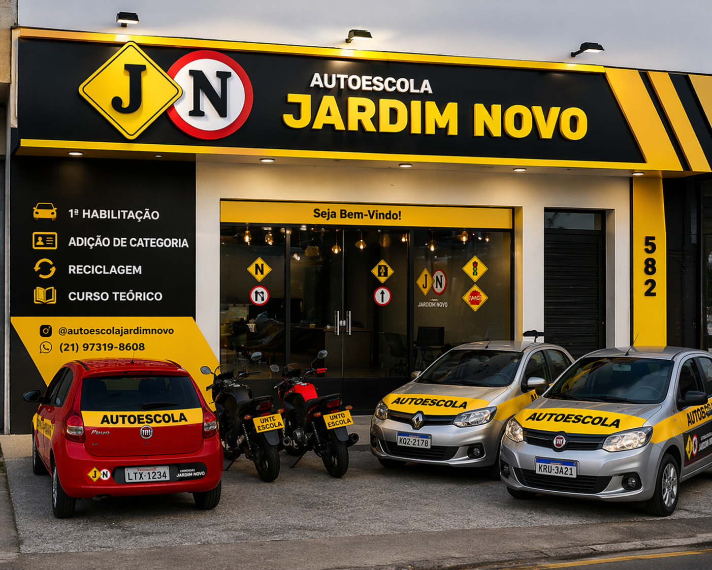 Fachada da Autoescola Jardim Novo em Realengo
